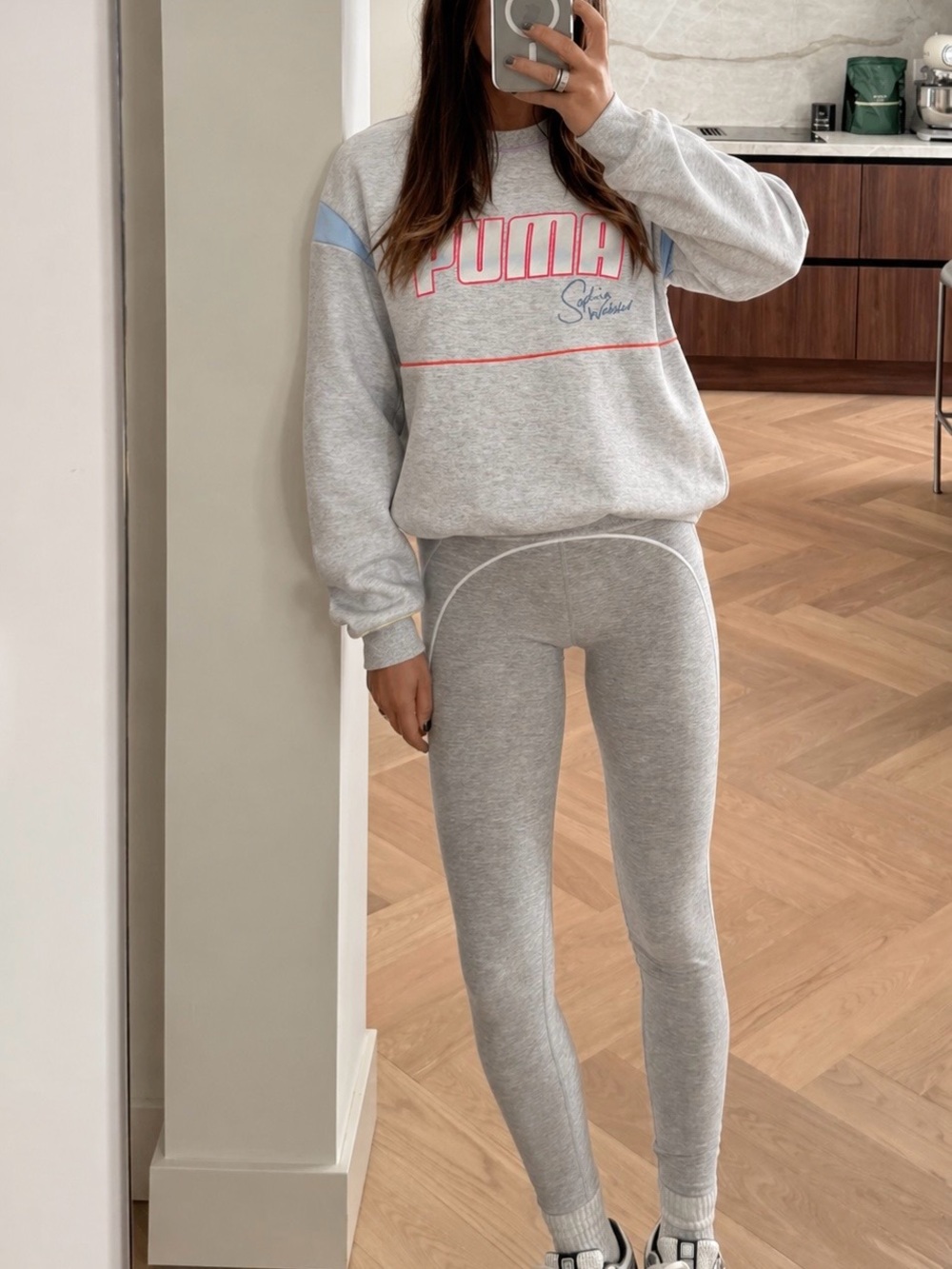 Puma x Sophia Webster Gray Unicorn Graphic Crewneck Sweatshirt S - Picture 8 of 10